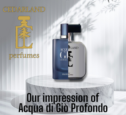 Our impression of Acqua di Giò Profondo Giorgio Armani 15 ml